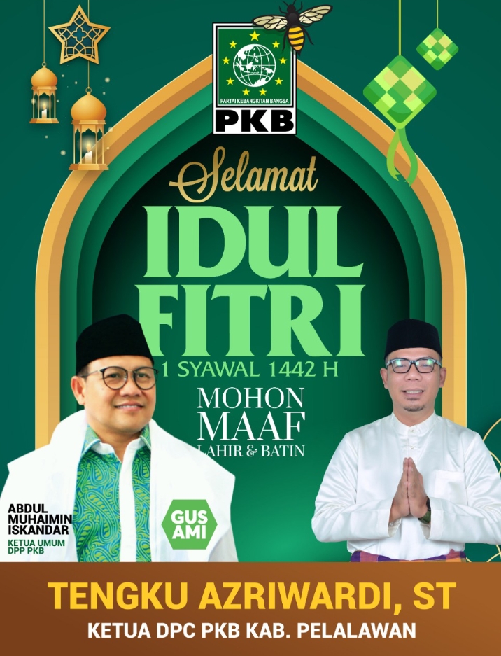 Yang Tak Mudik, PKB Pelalawan Himbau Warga Berhari Raya Dengan Prokes