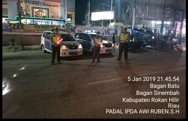 Atasi Balap Liar & Laka Lantas, Sat Lantas Polres Rokan Hilir Maksimalkan Patroli