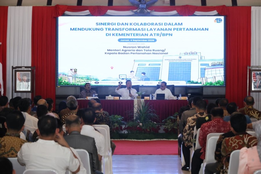 Menteri ATR/BPN Nusron Wahid Tekankan Kepada Kantah se-Indonesia Untuk Tingkatkan Pelayanan