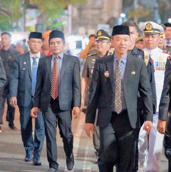 Pawai Api Obor Dirgahayu RI, Ke-79,  Ketua DPRD Rohil Mengajak Warga Mengenang Jasa Pejuang Pahlawan