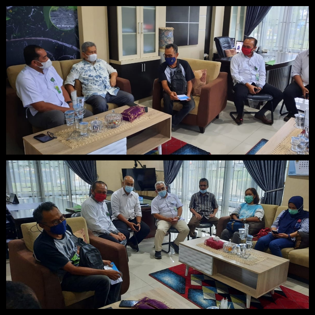 Puncak HPN 2021, BPDASHL Inrok dan PWI Riau Tanam 100 Batang Cemara Pantai di Pulau Rupat
