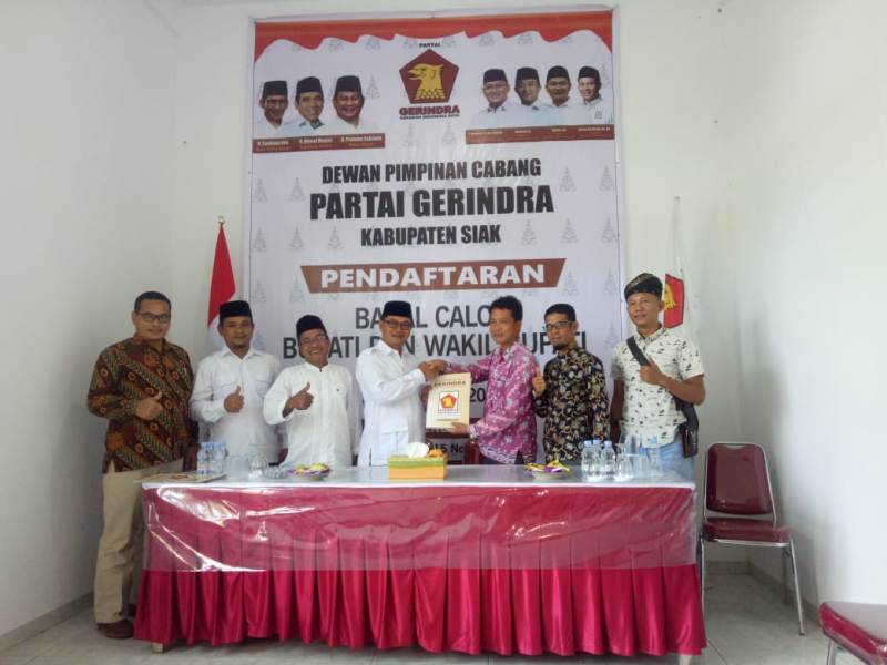 Penjaringan Gerindra Siak, Alfedri Cabup, Sutarno dan Mester Hamzah Cawabup