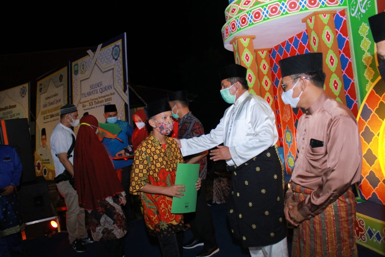 Kelurahan Perawang Juara Umum STQ  ke XX, Alfedri: Ini STQ Yang Pertama Dilaksanakan di Siak