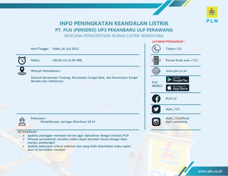 Masyarakat Minta Meneger PLN Perawang Diganti