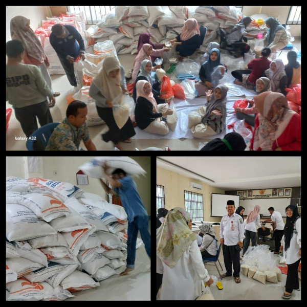 Banjir Belum Surut, Bantuan Beras 15 Ton Masuk ke Pelalawan dari Dinas Pertanian Provinsi Riau
