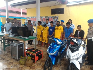 Dua Pekan Terakhir, Polsek Bangko Ungkap 9 Kasus