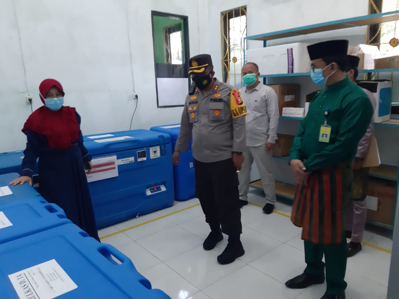 Kapolres Siak Kunjungi UPTD Instalasi Farmasi dan Logistik Dinas Kesehatan Kabupaten Siak