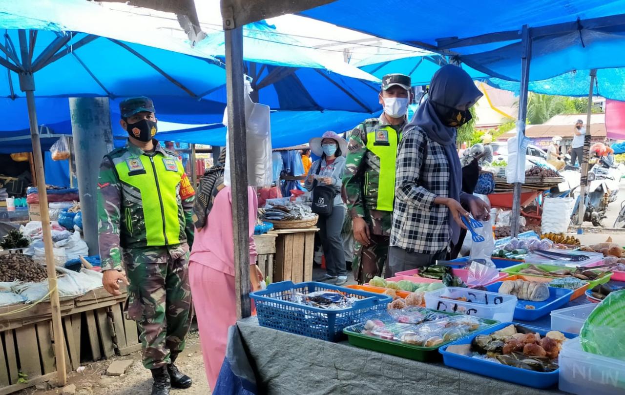 Masa PPKM, Sertu Alexander Sigalingging Sisir 3 Lokasi di Kota Industri