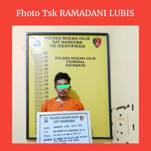 Satres Narkoba Polres Rohil Ringkus Petani Rohul karena Narkoba Sabu