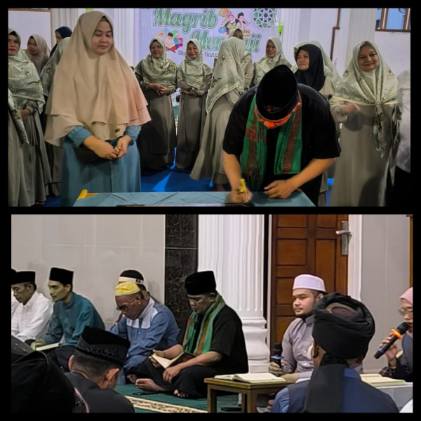Gencarkan Program Magrib Mengaji, Bupati Zukri Berkunjung ke Masjid Ar-Rahman