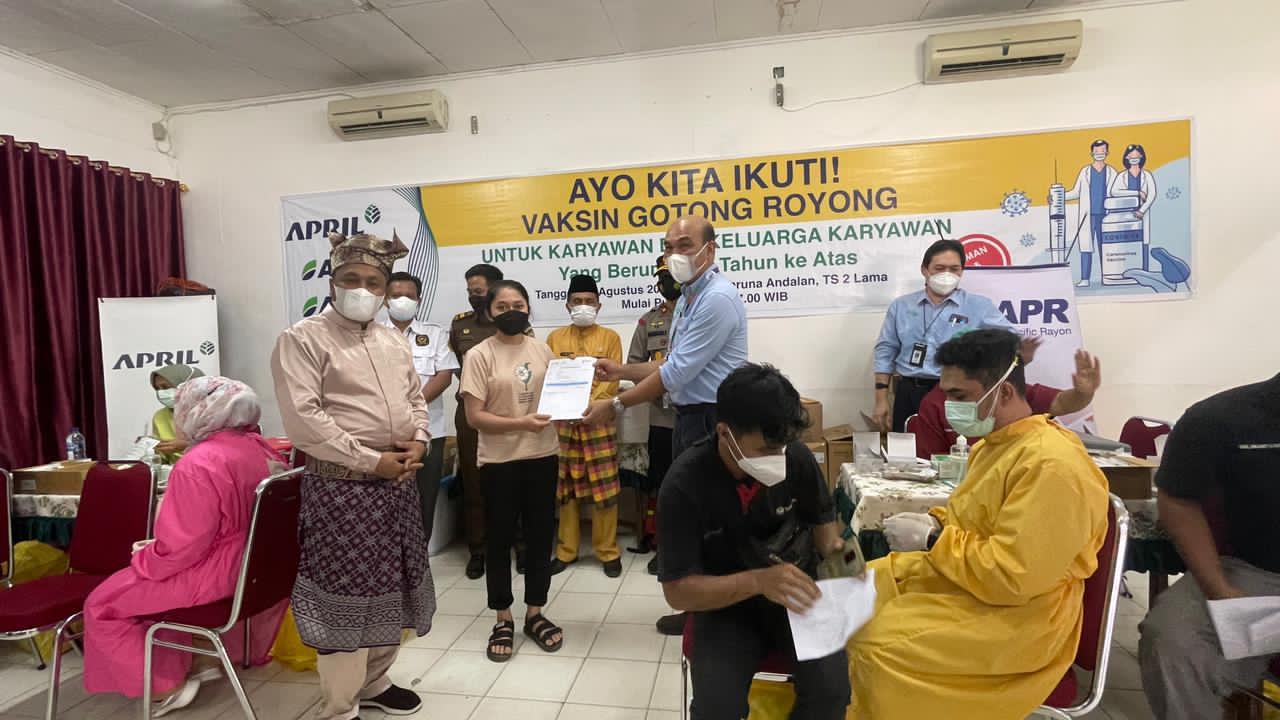 Mulia Nauli: Ini Bentuk Kontribusi APRIL Grup Mendukung Program Vaksinasi Nasional