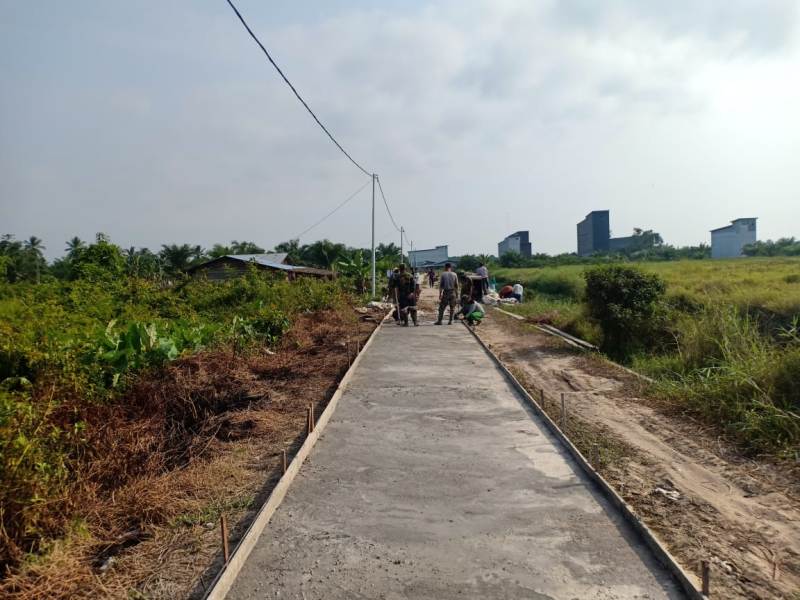 Berkat Operasi TMMD, Kini Jalan Bumi Jaya Kampung Aman Sudah Bisa Dilalui