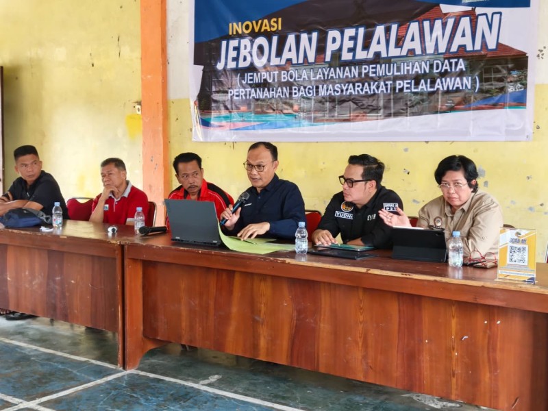 Kantor Pertanahan Kabupaten Pelalawan Laksanakan  Inovasi Jebolan Pelalawan di Desa Surya Indah
