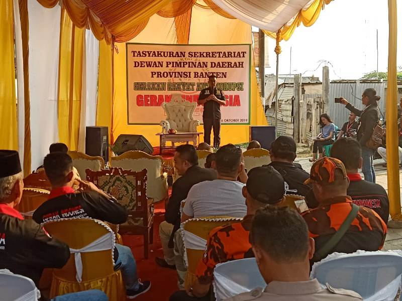 Hadiri Tasyakarun Sekretariat LSM Gerak, Kabid Humas Polda Banten Sampaikan Ini