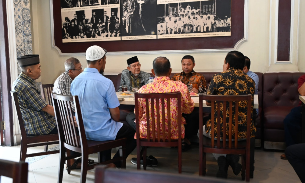 Silaturahmi dengan Tokoh dan TPK, Abdul Wahid Janji Perjuangkan Keadilan Tata Ruang Meranti