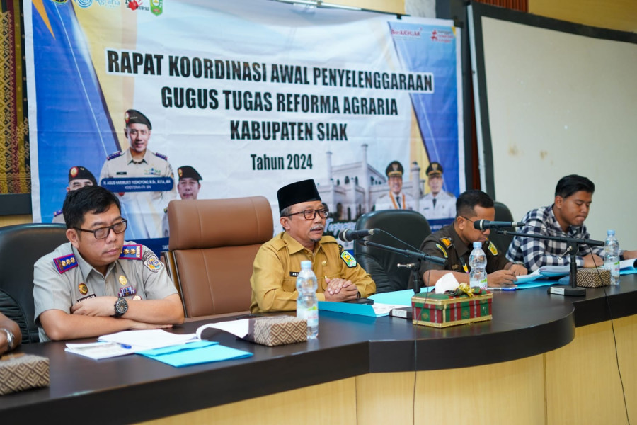 Rakor GTRA Sukseskan Reforma Agraria di Kabupaten Siak