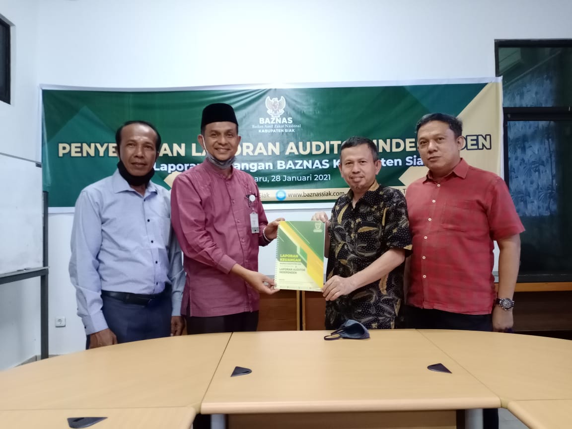 Enam Tahun Berturut-turut, Baznas Siak Raih WTP Terhadap Laporan Keuangan tahun 2020