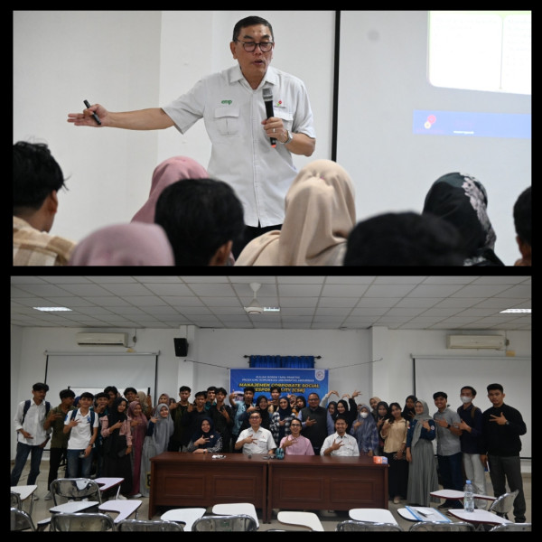 CSR Manager EMP Tampil pada Kuliah Umum di Universitas Abdurrab