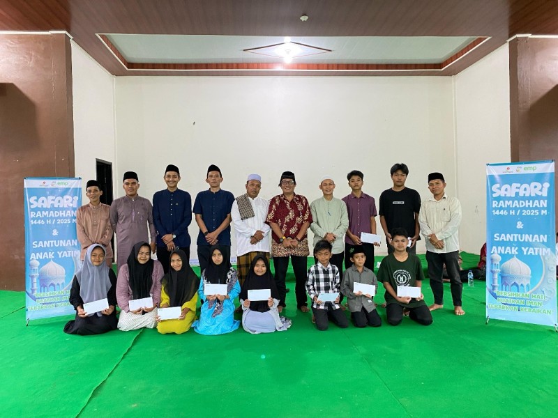 EMP Bentu Limited Santunin Anak Yatim di Lokasi Sumur CEN-02