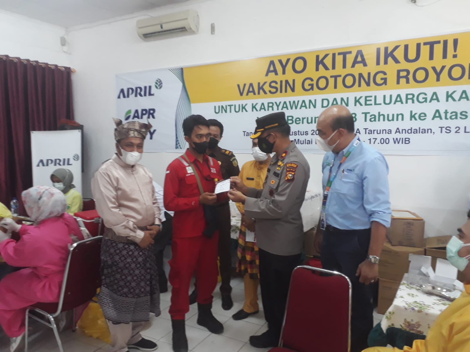 Kompol Raden Edi: PT RAPP Pelopor Vaksinasi Gotong Royong di Riau