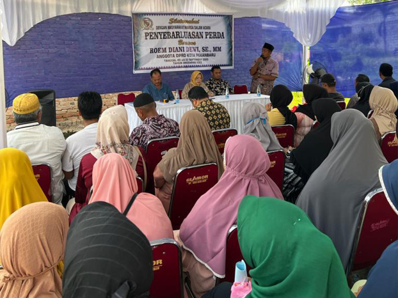 Roem Diani Dewi Laksanakan Penyebarluasan Perda 14 Tahun 2018 di Tanjubg Rhu
