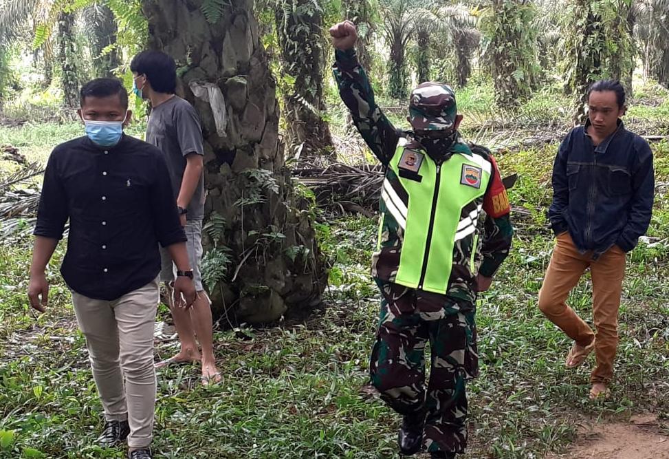 Sertu Sahabat Mendrofa Bersama Masyarakat Tidak Temukan Titik Api