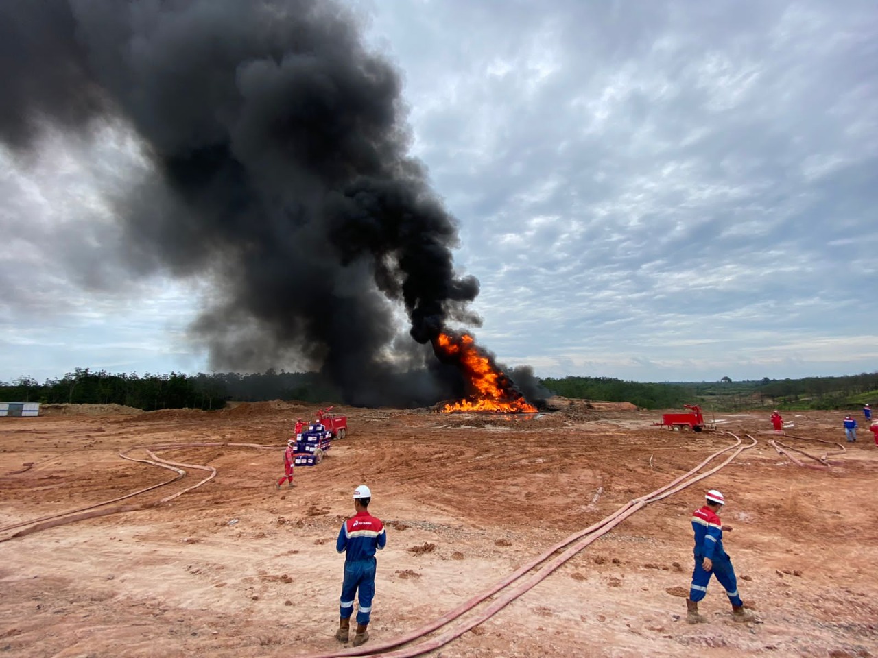 Kolaborasi dengan Subholding Upstream Pertamina Zona 4, PDSI Tangani Pemadaman Sumur Keban