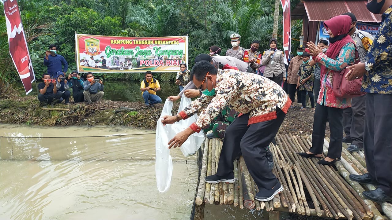 Upika Tualang Resmikan Kampung Ketahanan pangan dimasa Pendemi Covid-19