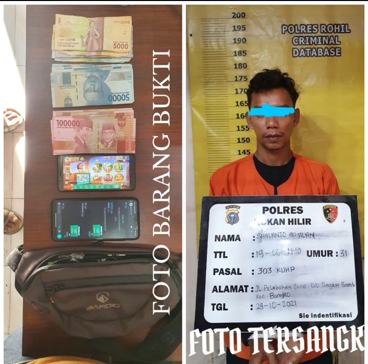 Diduga Agen Judi Higgs Domino, Warga Pelabuhan Baru Ditangkap