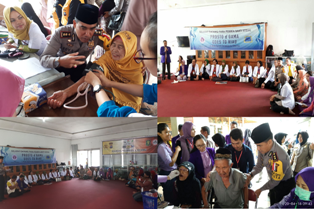 Jum'at Barokah Polresta Pekanbaru Kunjungi Panti Jumpo