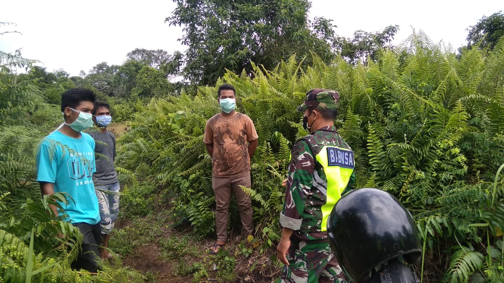 Sisir Lahan Masyarakat, Serma Syafri Tidak Menemukan Titik Api