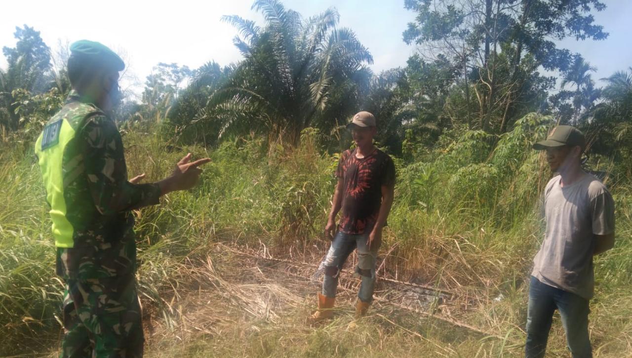 Sertu Abdon Pardosi Minta Masyarakat Jangan Membakar Lahan