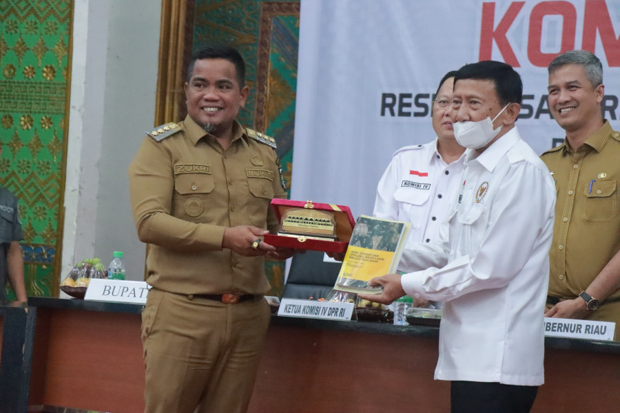 Bupati Zukri Harapkan Dukungan Komisi IV DPR RI Dalam Mensupport Potensi Sumber Daya di Kabupaten Pelalawan