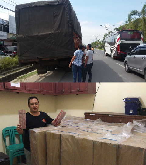 Truck Bermuatan Rokok Tanpa Cukai, Berhasil Diamankan