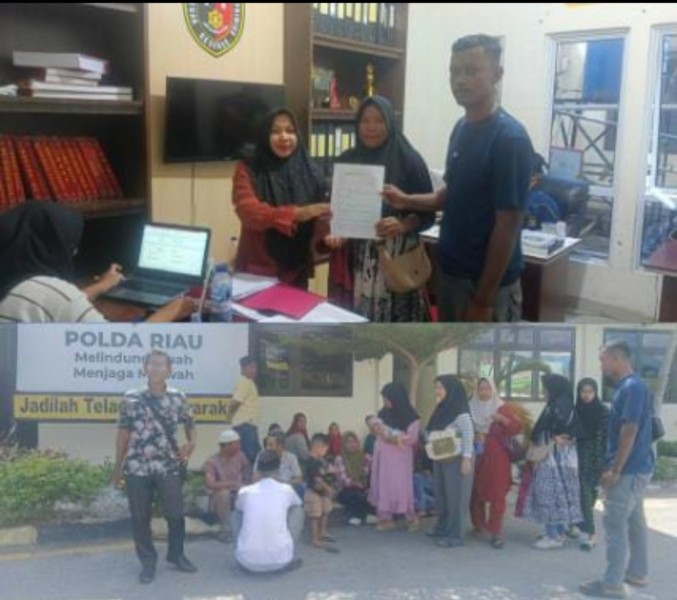 Warga Desa Sungai Ara Laporkan Kepala Desa ke Polres Pelalawan, Diduga Lakukan Kriminalisasi dan Penganiayaan