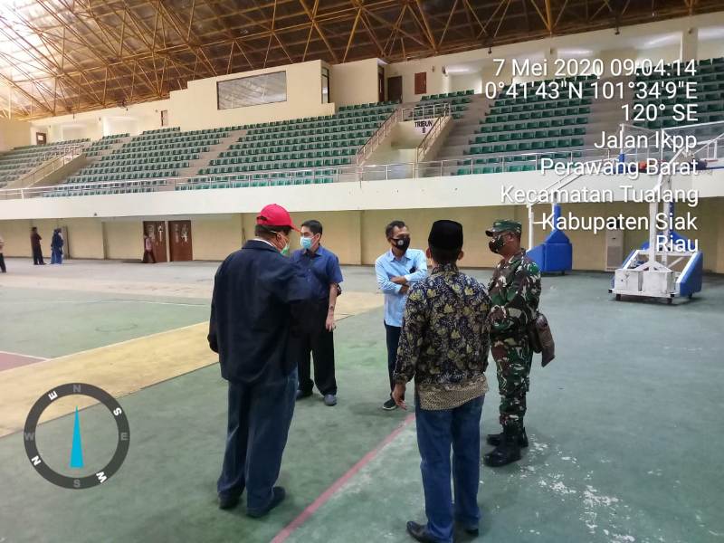 Koramil 10 Perawang Pastikan Peserta Rapid Test Tualang Tidak Berkumpul