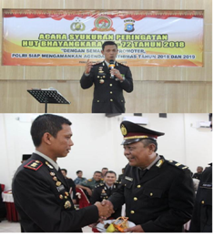 Usai Upacara, Polres Pelalawan Adakan Syukuran HUT Bhayangkara ke 72