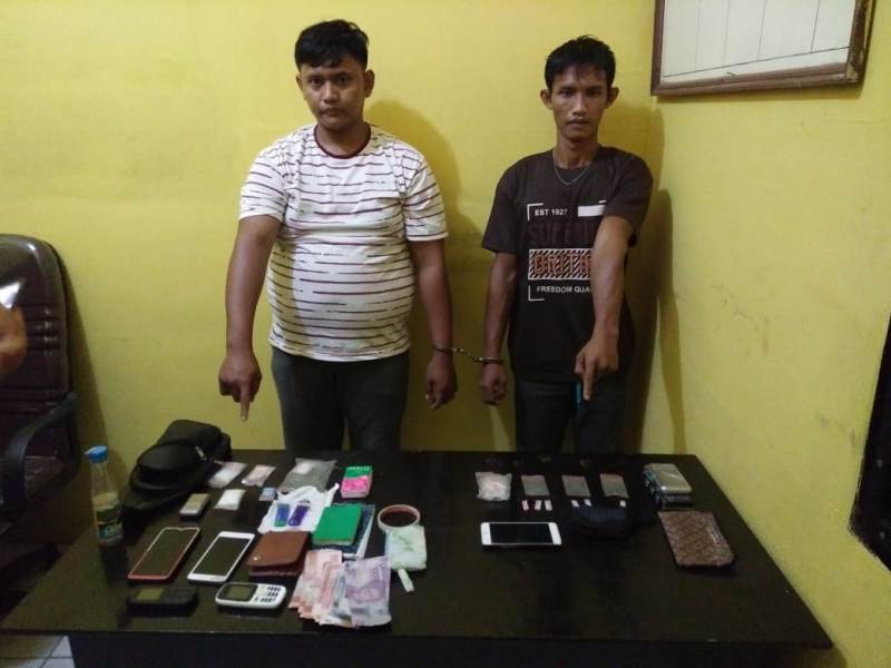 Polsek Bagan Sinembah Ringkus Dua Terduga Pengedar Narkotika, Satu Masih DPO