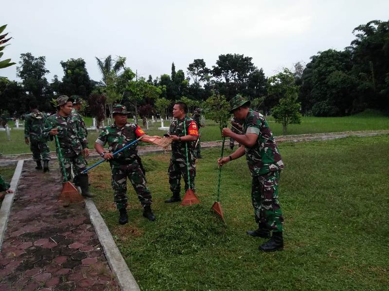 Peringati Hari Juang TNI AD Tahun 2019, Kodim 0207/Simalungun Laksanakan Karya Bhakti