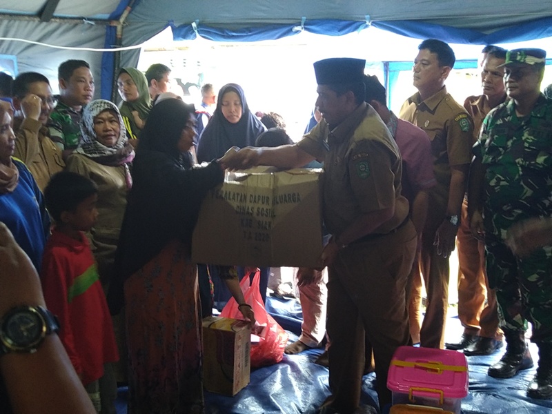 Korban Kebakaran di Pinang Sebatang, Terima Bantuan 5 Juta Dari BAZNAS