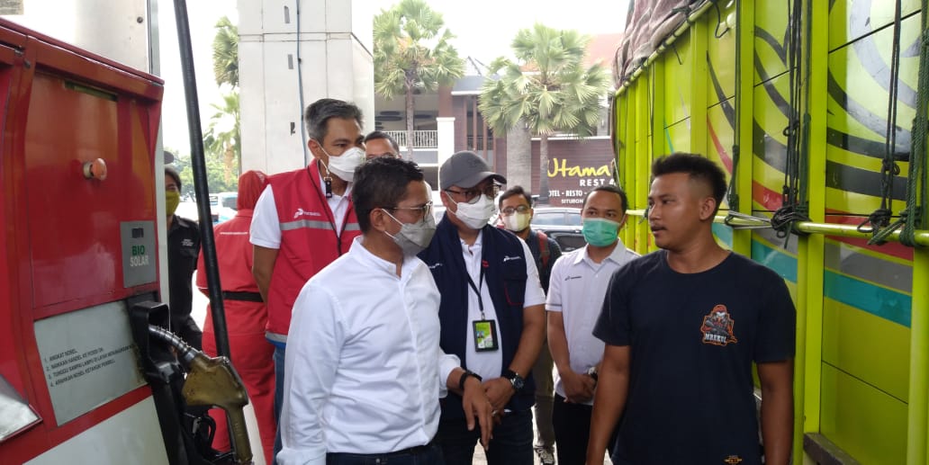 Pastikan Suplai BBM Berjalan Lancar, Wamen BUMN I Cek SPBU di Wilayah Jawa Timur  