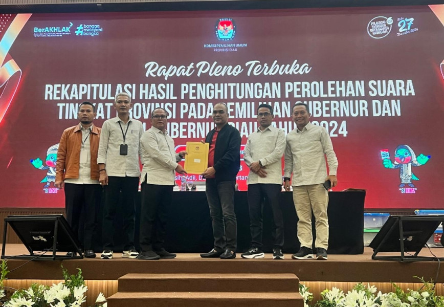 KPU Riau Tetap Paslon Abdul Wahid-SF. Hariyanto Peraih Suara Terbanyak