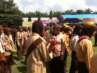 Ketua Kwarcab Kampar Buka Lomba Tingkat Penggalang