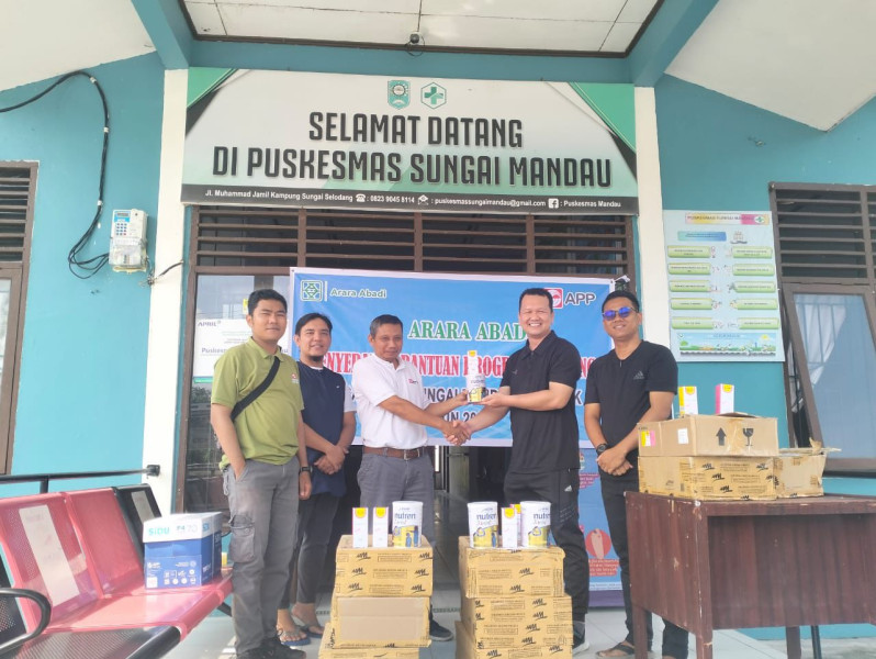 Tergabung Dalam APSAI, PT. Arara Abadi Beri Bantuan Stunting Kepada Warga Sungai Mandau