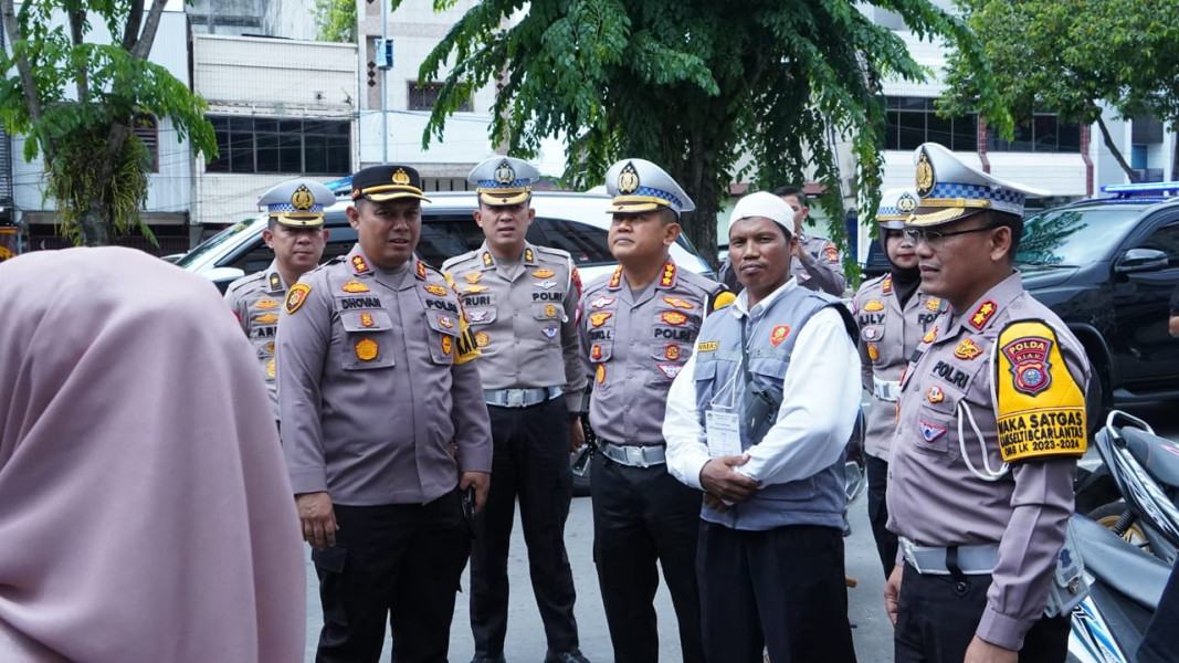 Pastikan Situasi Aman, Dirlantas Monitoring TPS Di Dumai
