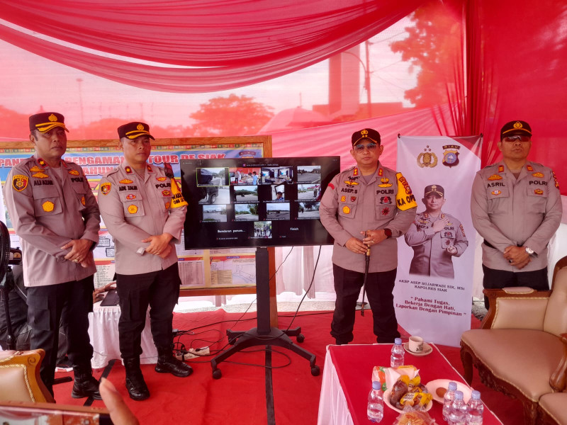 Siagakan 321 Personel, Kapolres Siak Gelar Inovasi Pengamanan Berbasis IT di TdS