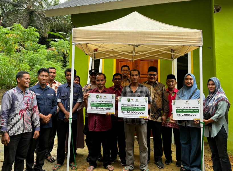 BAZNAS Resmikan 10 Rumah  Layak Huni di Kerumutan