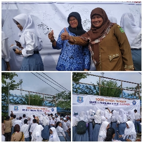 Sempena Sumpah Pemuda,  SMKN 1 Pangkalankerinci Buat 1000 Tanda Tangan