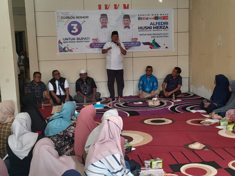 Kampanye Perdana, Cabup Alfedri Janjikan RSUD Tualang jadi tipe C Dan 1000 Akses Internet Gratis Akan Hadir Di Siak