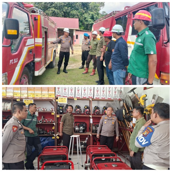 Pastikan Kesiapan Maksimal Cegah Karhutla, PT SLS Bersama Polsek Kerumutan Verifikasi Sarpras Karhutla, Perkuat Kesiapsiagaan Hadapi El Nino